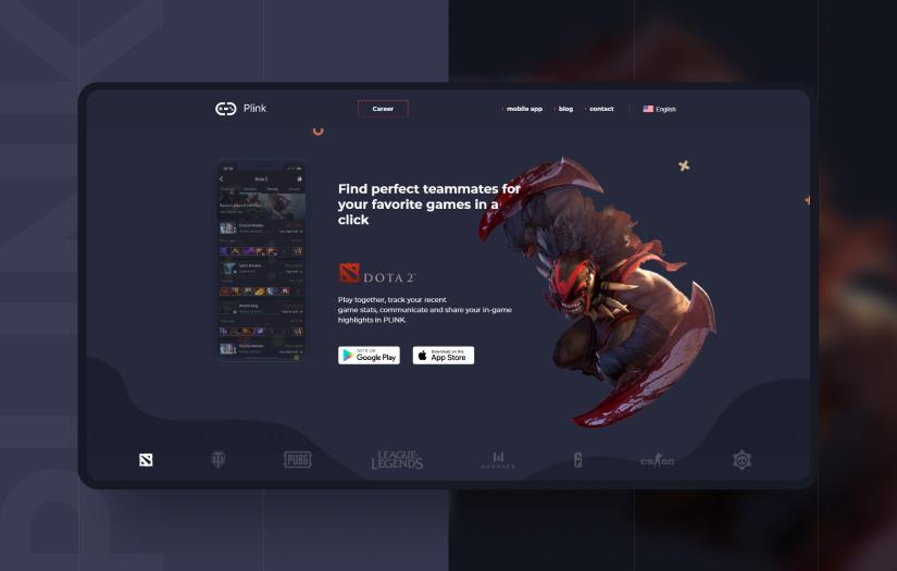 Plink | App Website screenshot 1